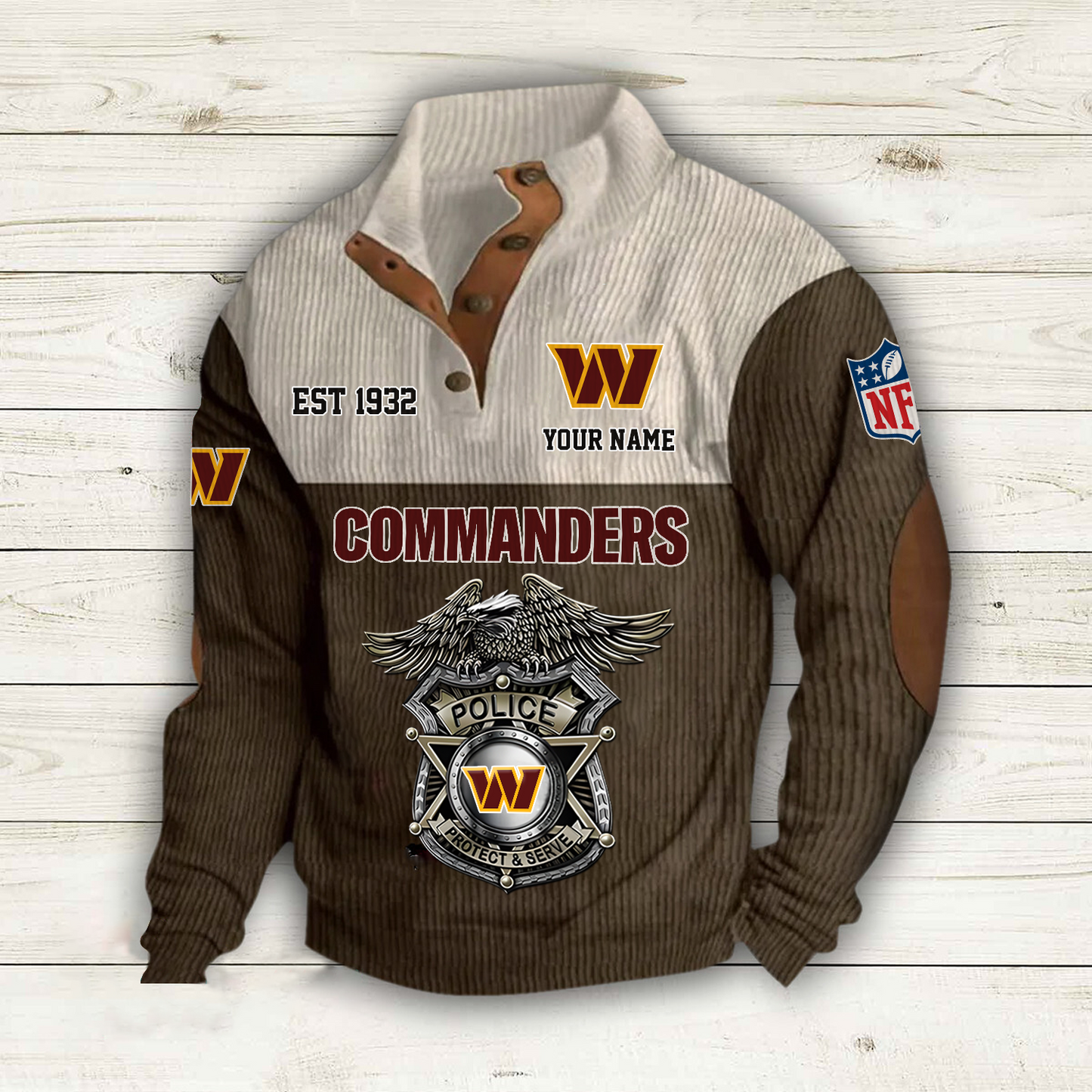 WAS x NFL Custom Name Sport Sweatshirt DatND DVT