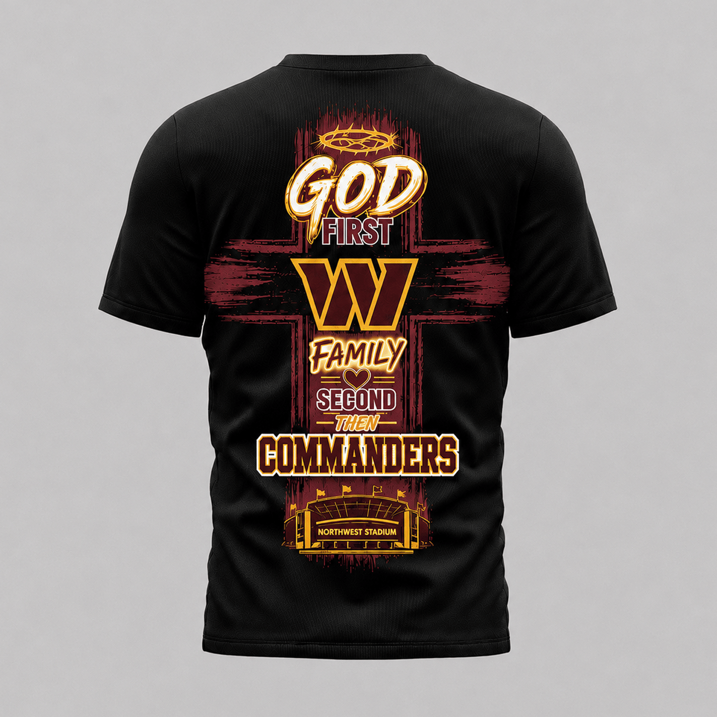 WAS x NFL Faith Family Team Pride 3D T-Shirt 0207
