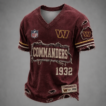 WAS x NFL LUXURY V-Neck T-Shirt 3005 DatND DVT
