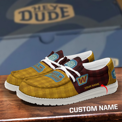WAS x NFL Premium Hey Dude Shoes DATND TANTD