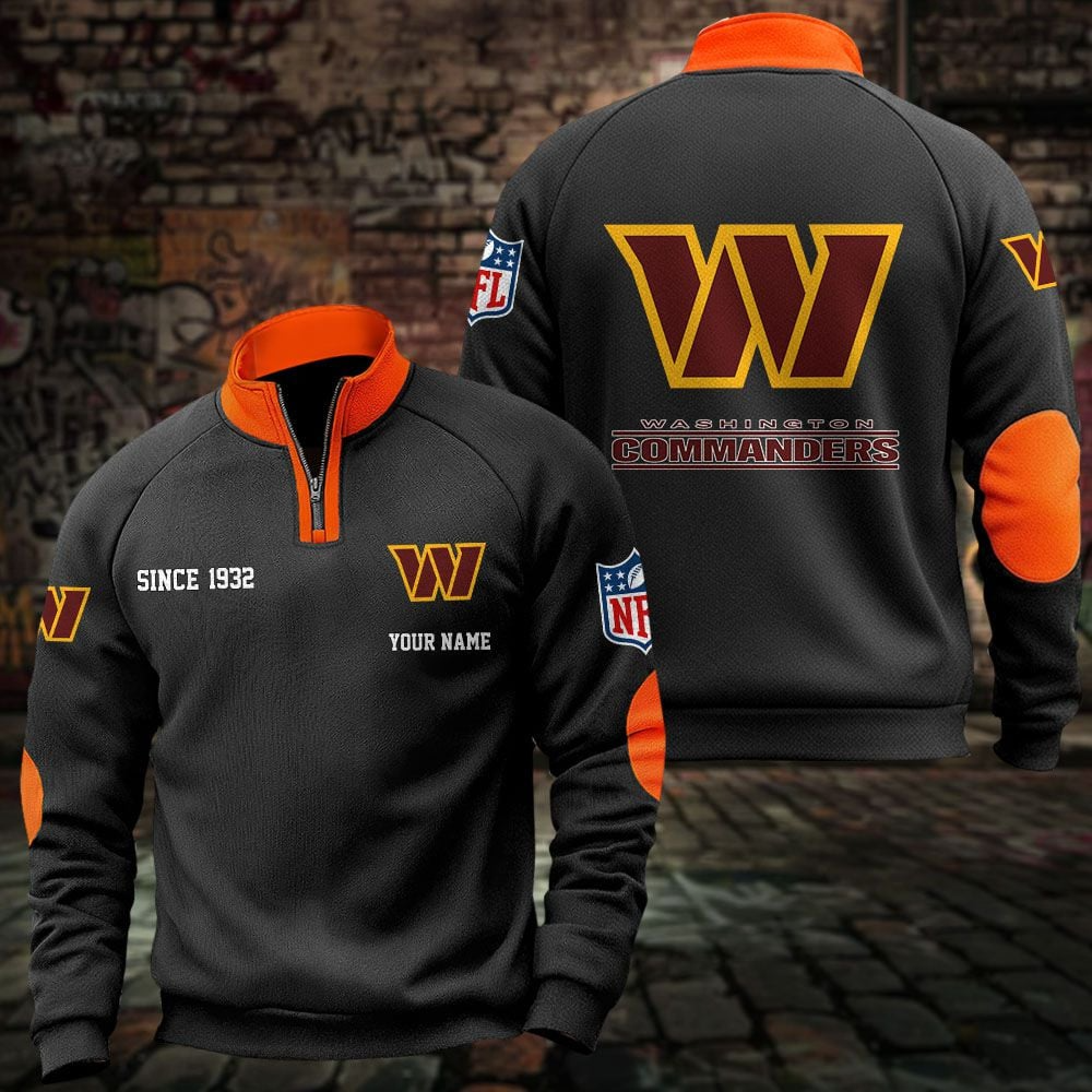 WAS x NFL Sweatshirts Quarter Collared Sweatshirt Pullover DatND DVT