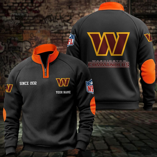 WAS x NFL Sweatshirts Quarter Collared Sweatshirt Pullover DatND DVT