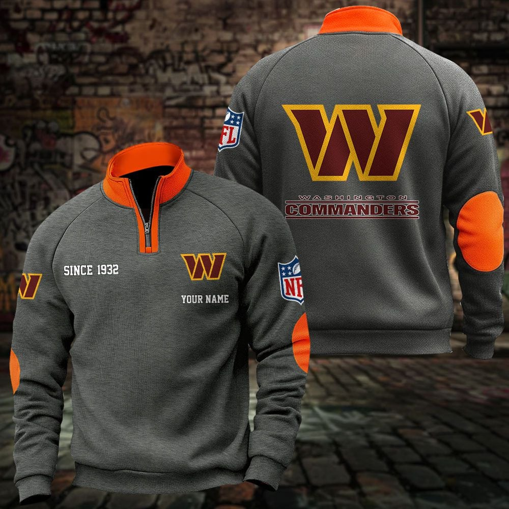 WAS x NFL Sweatshirts Quarter Collared Sweatshirt Pullover DatND DVT