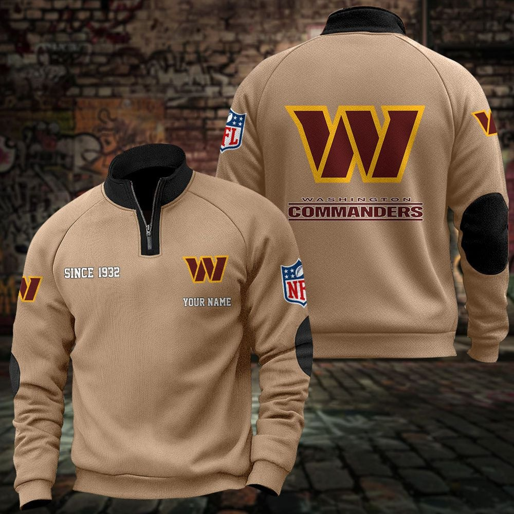 WAS x NFL Sweatshirts Quarter Collared Sweatshirt Pullover DatND DVT