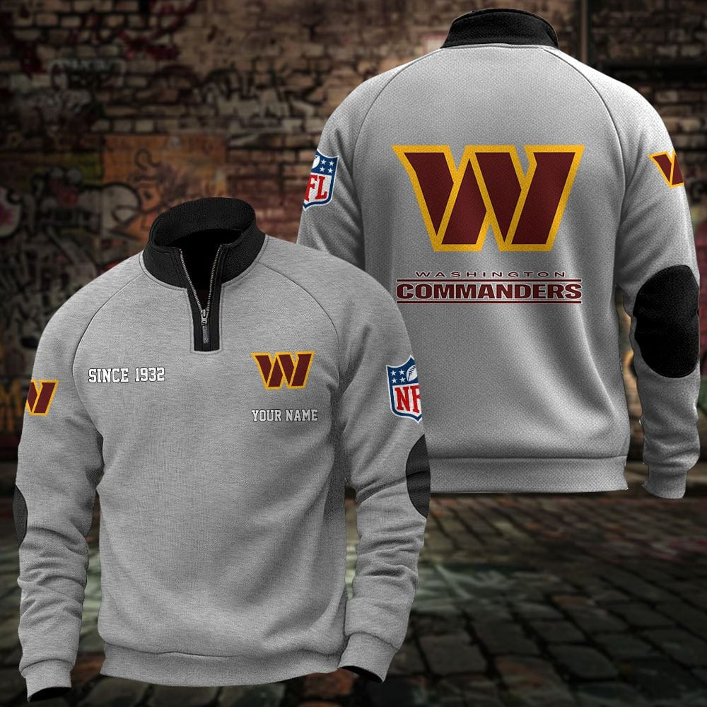 WAS x NFL Sweatshirts Quarter Collared Sweatshirt Pullover DatND DVT