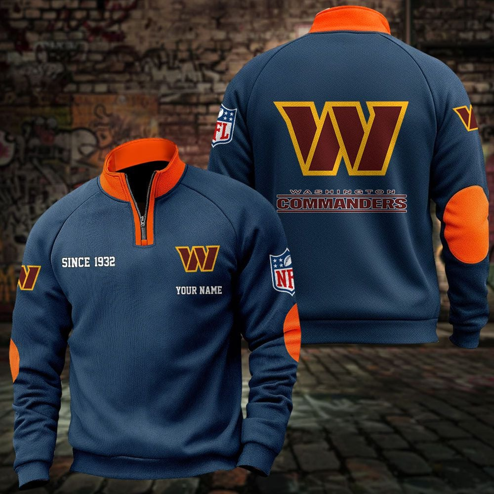 WAS x NFL Sweatshirts Quarter Collared Sweatshirt Pullover DatND DVT