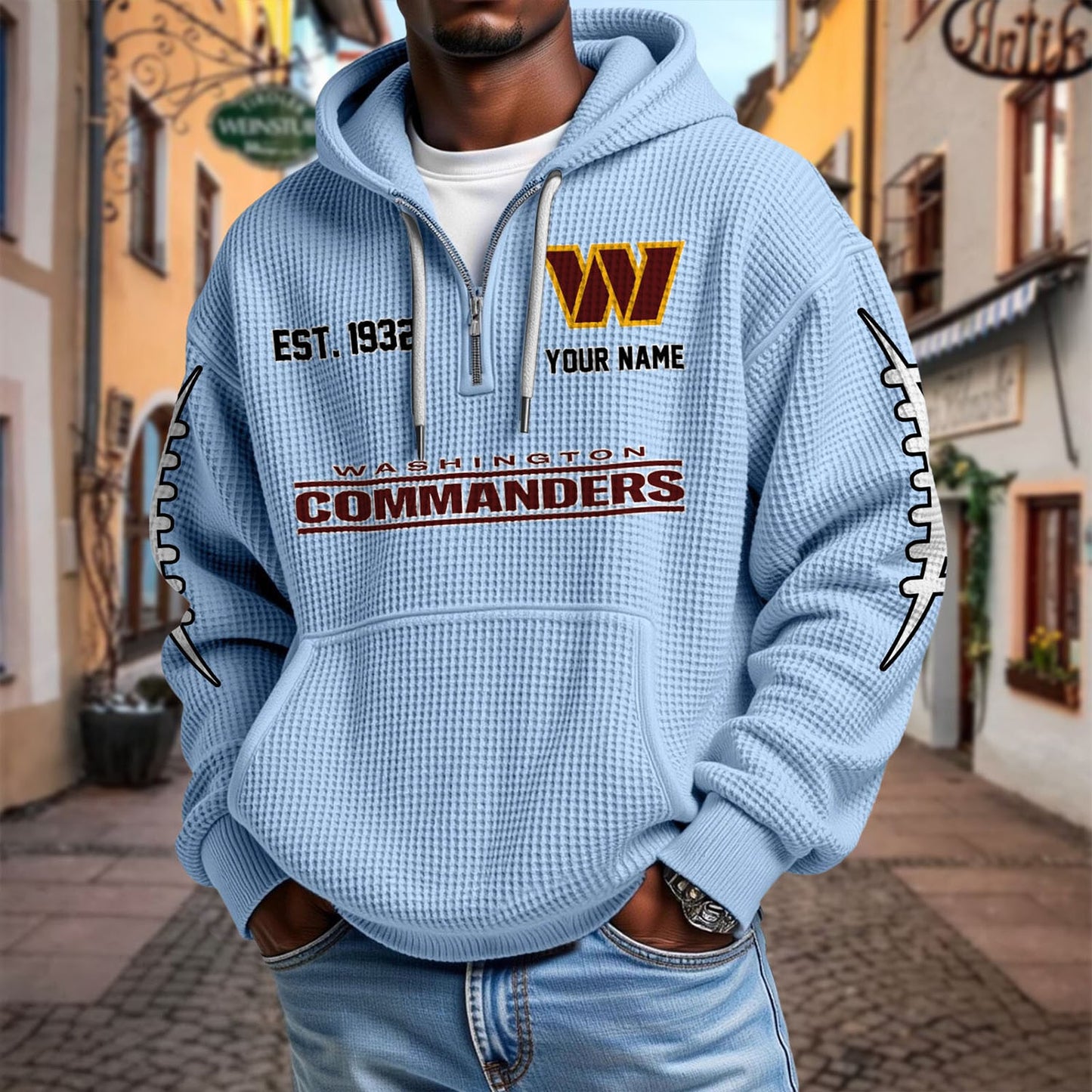 WAS x NFL Waffle Hoodie DatND DVT