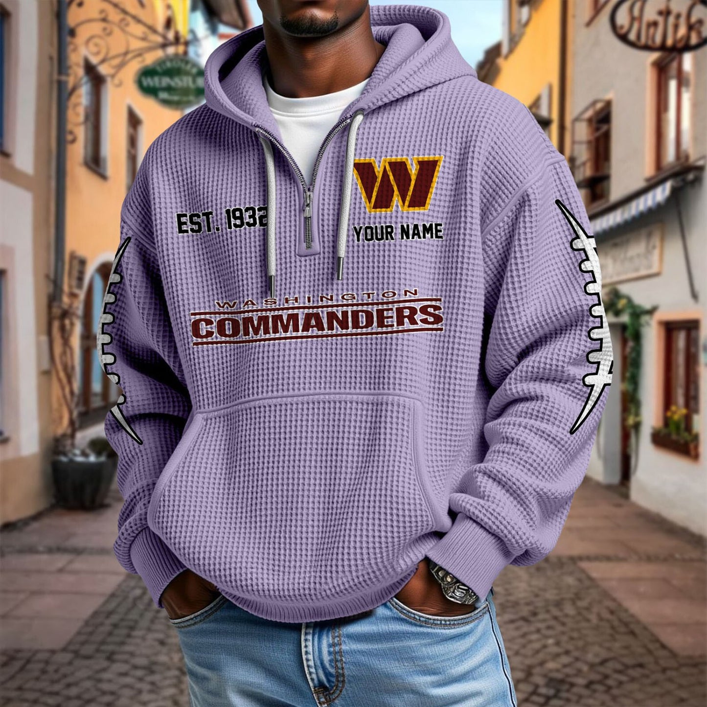 WAS x NFL Waffle Hoodie DatND DVT
