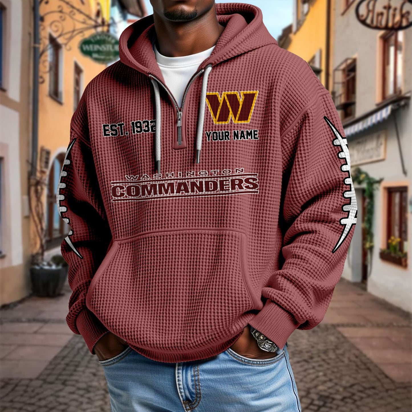 WAS x NFL Waffle Hoodie DatND DVT