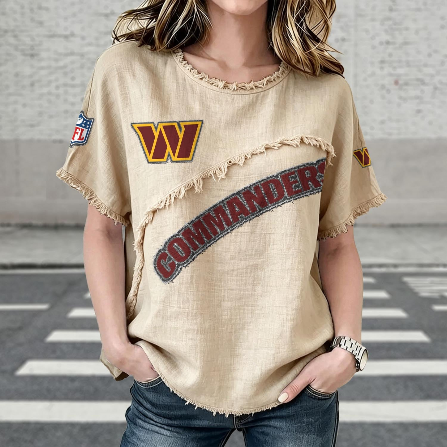 WAS x NFL Womenƒ??s Vintage O-Neck 2905 DatND DVT