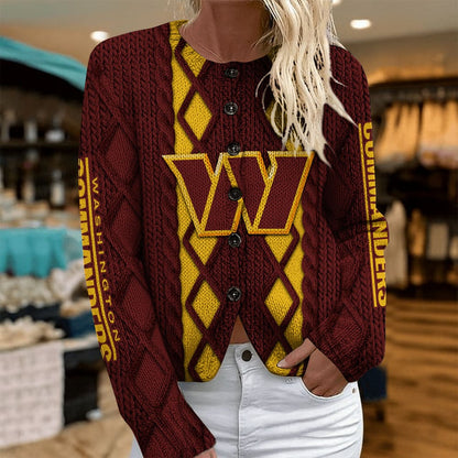 WAS x NFL Women's Cardigan Sweater DatND DVT