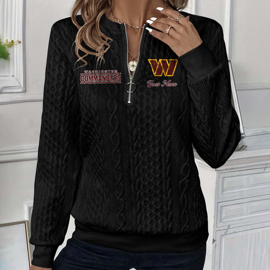 WAS x NFL Women's Quilted Zip-UP Sweatshirt DatND DVT