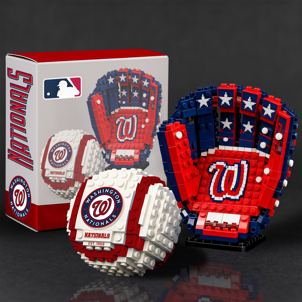 MLB Teams Baseball Glove & Ball Building Block Set DDT NTL