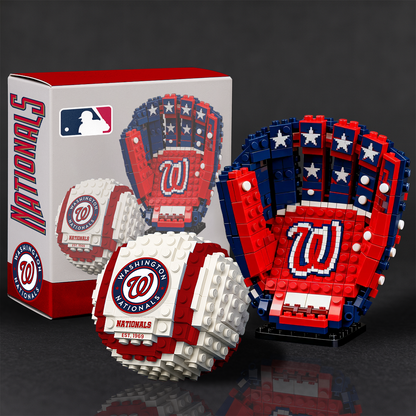 MLB Teams Baseball Glove & Ball Building Block Set DDT NTL