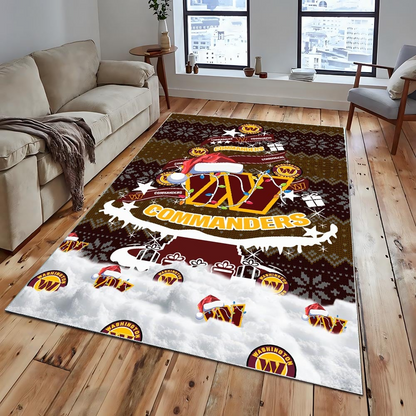 WC NFL Chrismas Carpet Rug DDT NTL