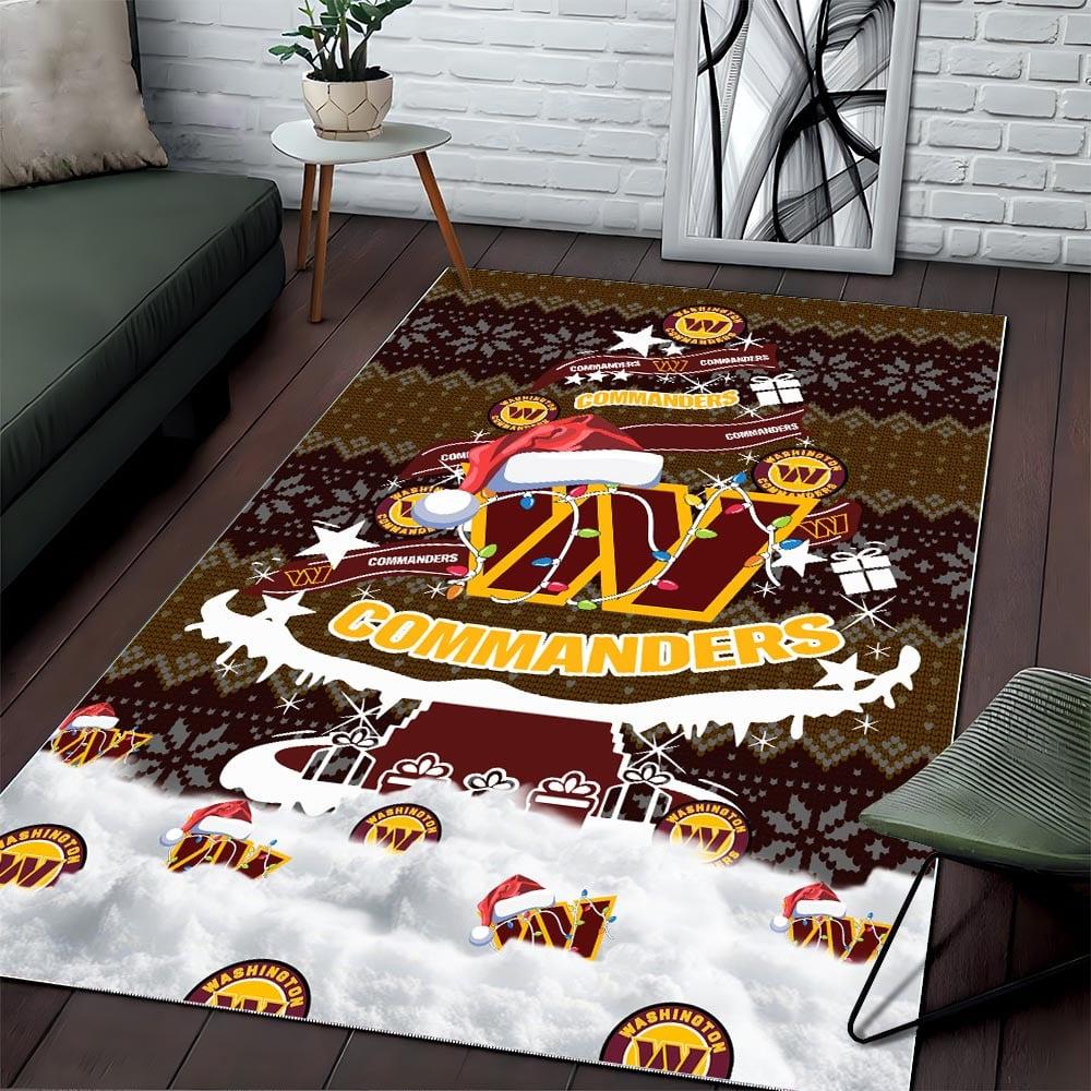 WC NFL Chrismas Carpet Rug DDT NTL