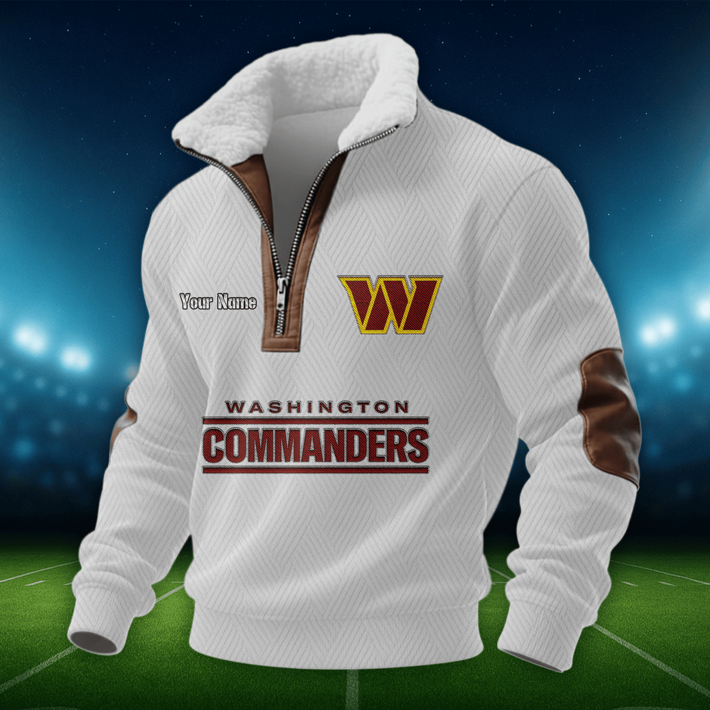 WC NFL Men Fur Collar Sweatshirt DDT CTND