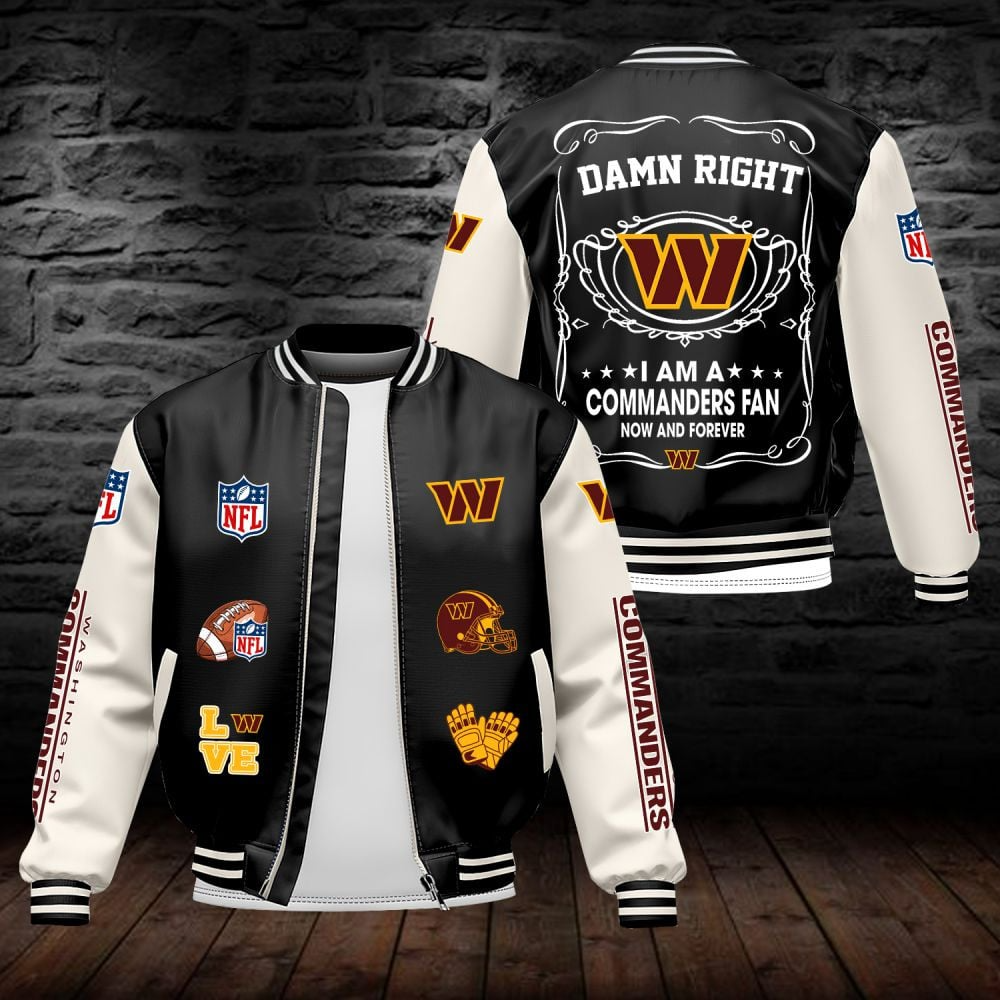 WC NFL Premium Leather Bomber Jacket DDT HLPHUONG