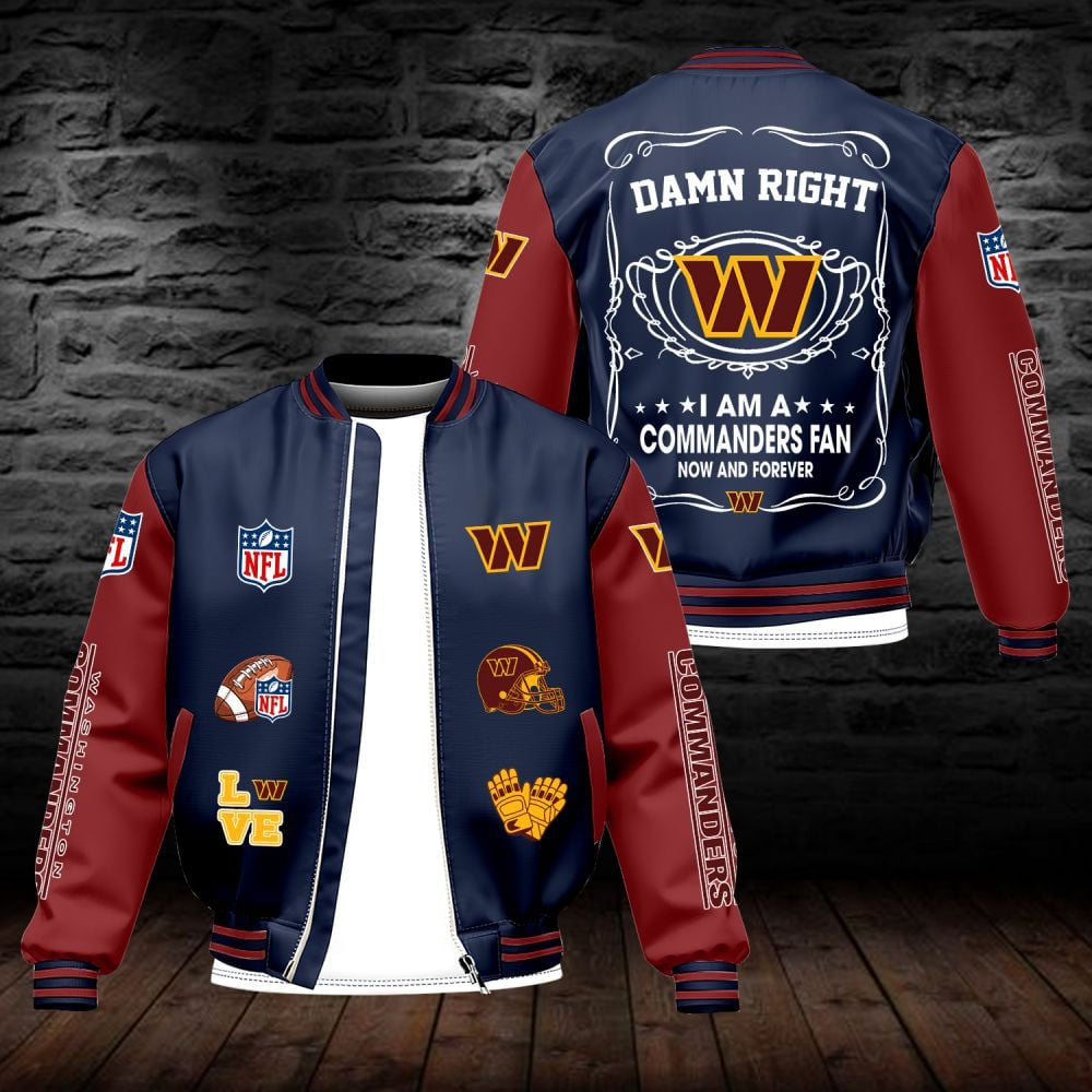 WC NFL Premium Leather Bomber Jacket DDT HLPHUONG