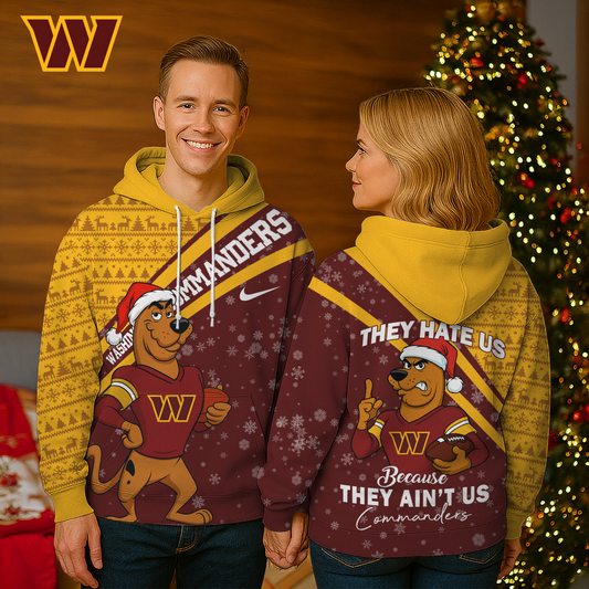 WC Premium NFL Funny Christmas Scooby Doo 3D Hoodie DDT CTND