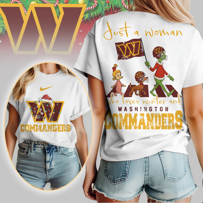 WC Premium NFL Just A Woman Who Loves Winter 3D Shirt DDT CTND