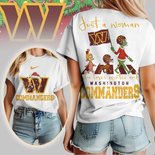 WC Premium NFL Just A Woman Who Loves Winter 3D Shirt DDT CTND