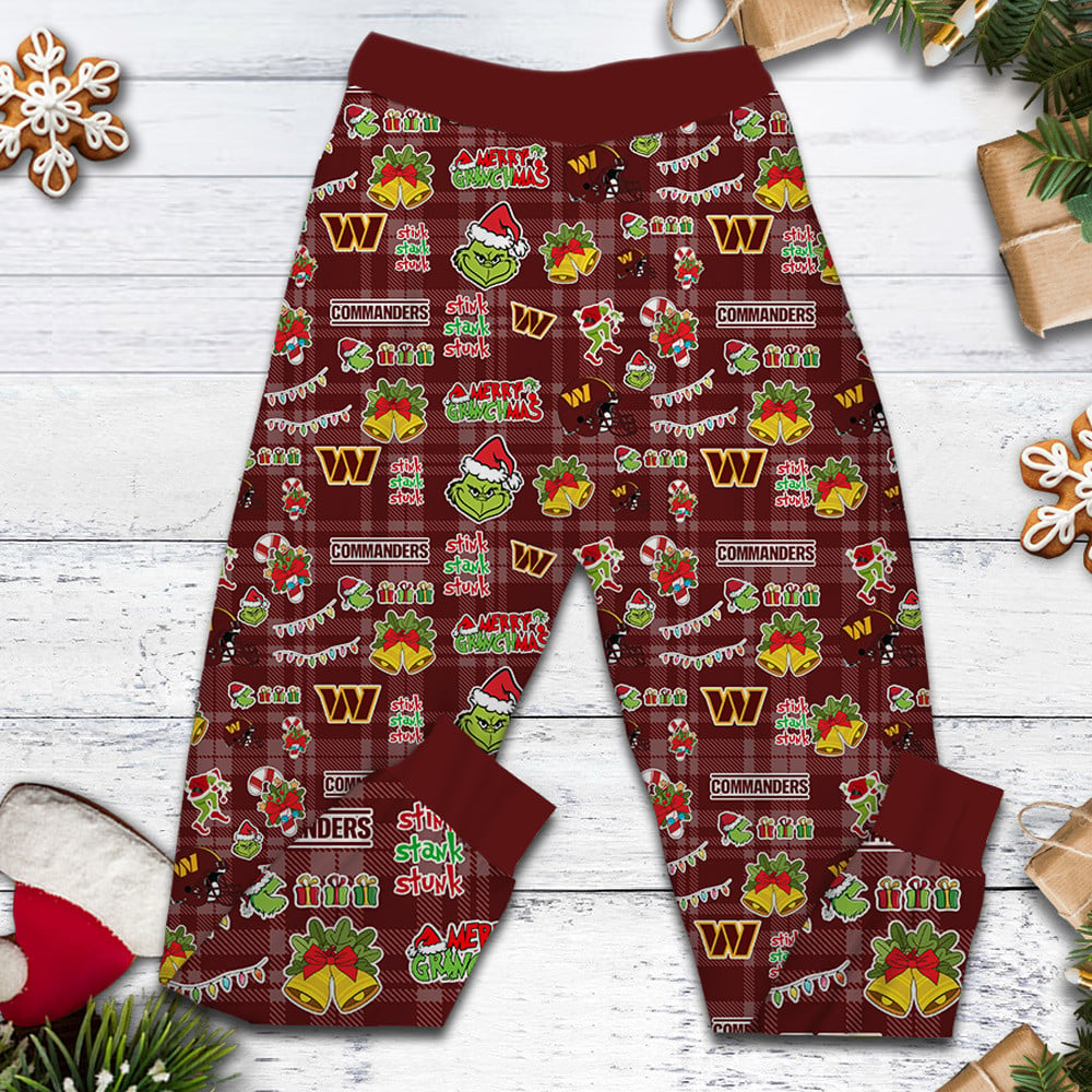 WC Premium NFL They Ain't Us Grinch Pajamas Set DDT CTND