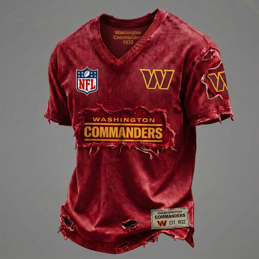 WC NFL Premium V-Neck T-shirt Gift For Fans 0306 NAK DATND NHT