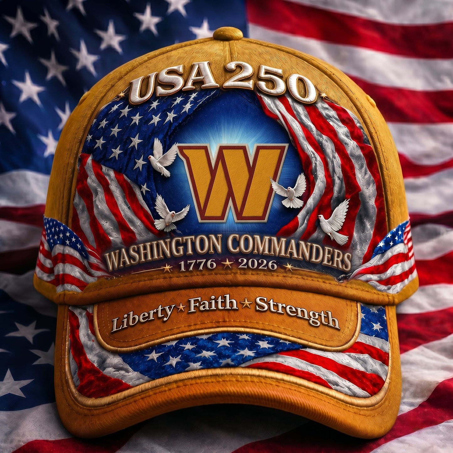 Premium NFL x WC 250 Years  Anniversary Of Freedom  Cap 220626