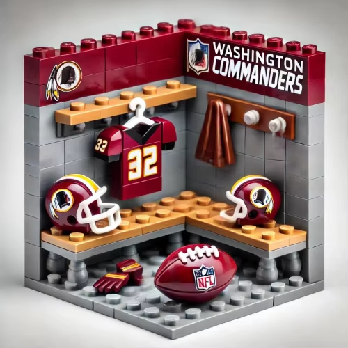 NFL Teams Custom Building Blocks Creative Peripheral Gift Model Toy Mini Changing Room Professional Football League Teams DDT CTND