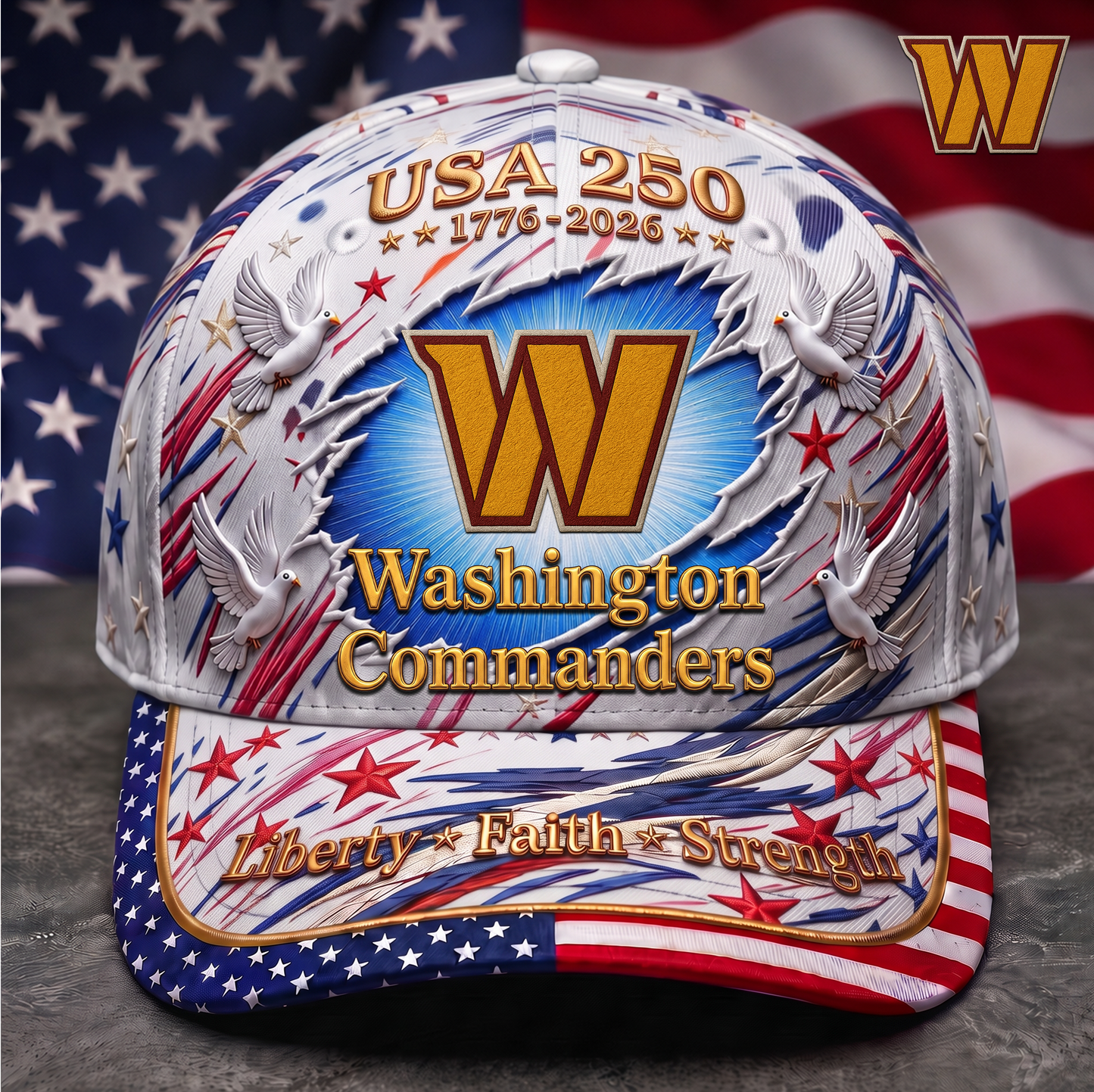 Premium NFL x WC  250 Years Anniversary Of Freedom Cap V4  260626