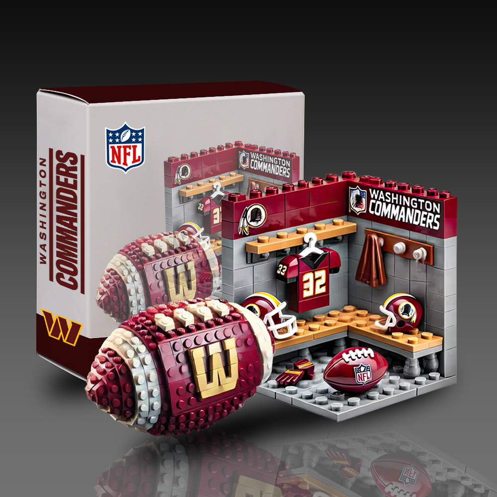 NFL Team Ball & Changing Room Building Block Football Set DDT CTND