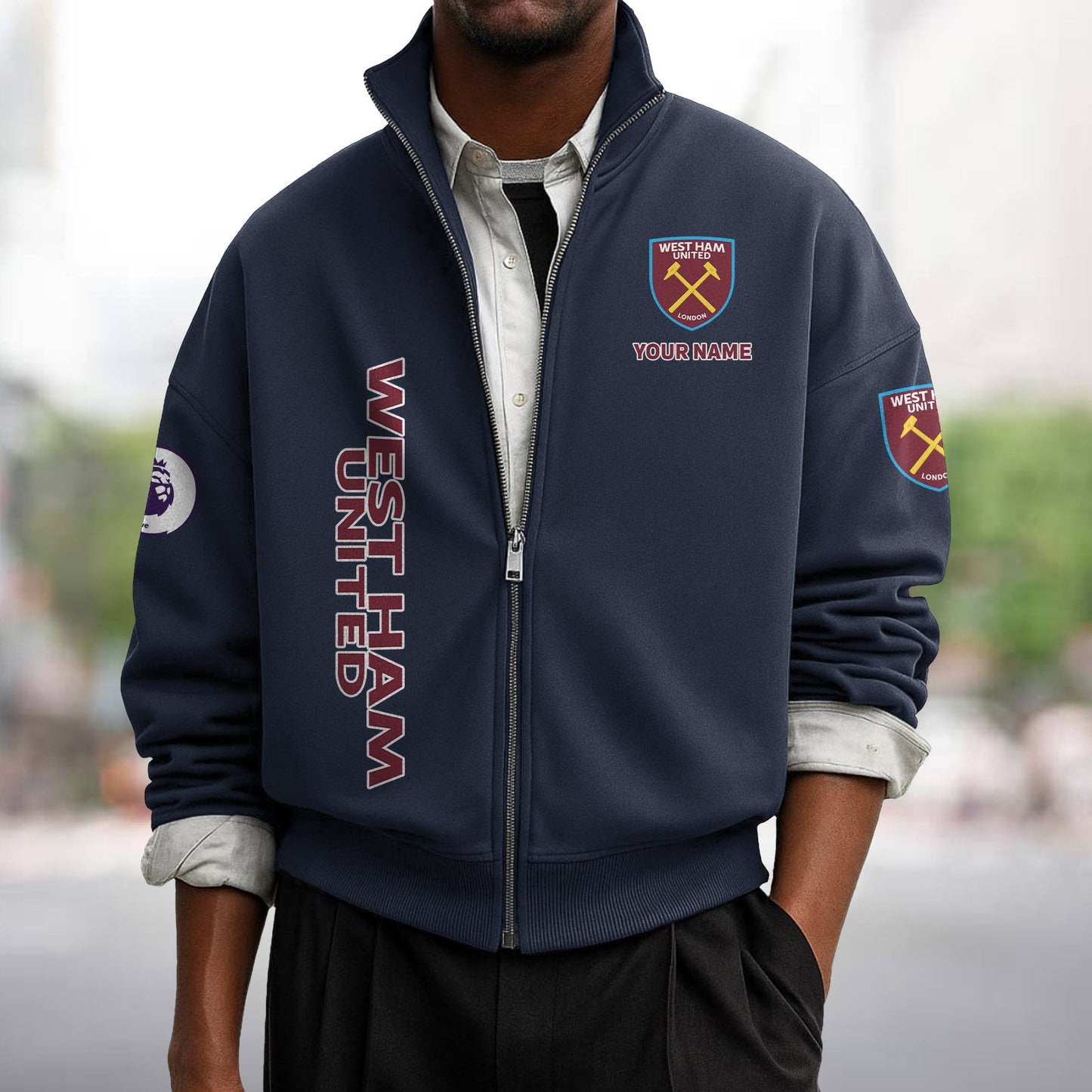 WHU x EPL Men's Zipper Sweatshirt DatND DVT