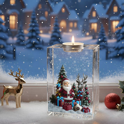 WHU x EPL Personalized Christmas Crystal Candle Holder DatND DVT