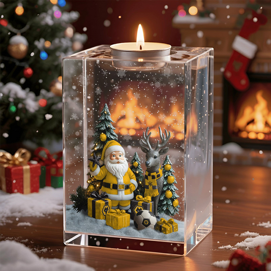 WOL x EPL Personalized Christmas Crystal Candle Holder DatND DVT