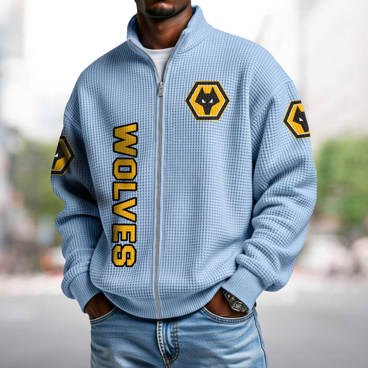WOL x EPL Waffle Zip Up Sweatshirt DatND DVT
