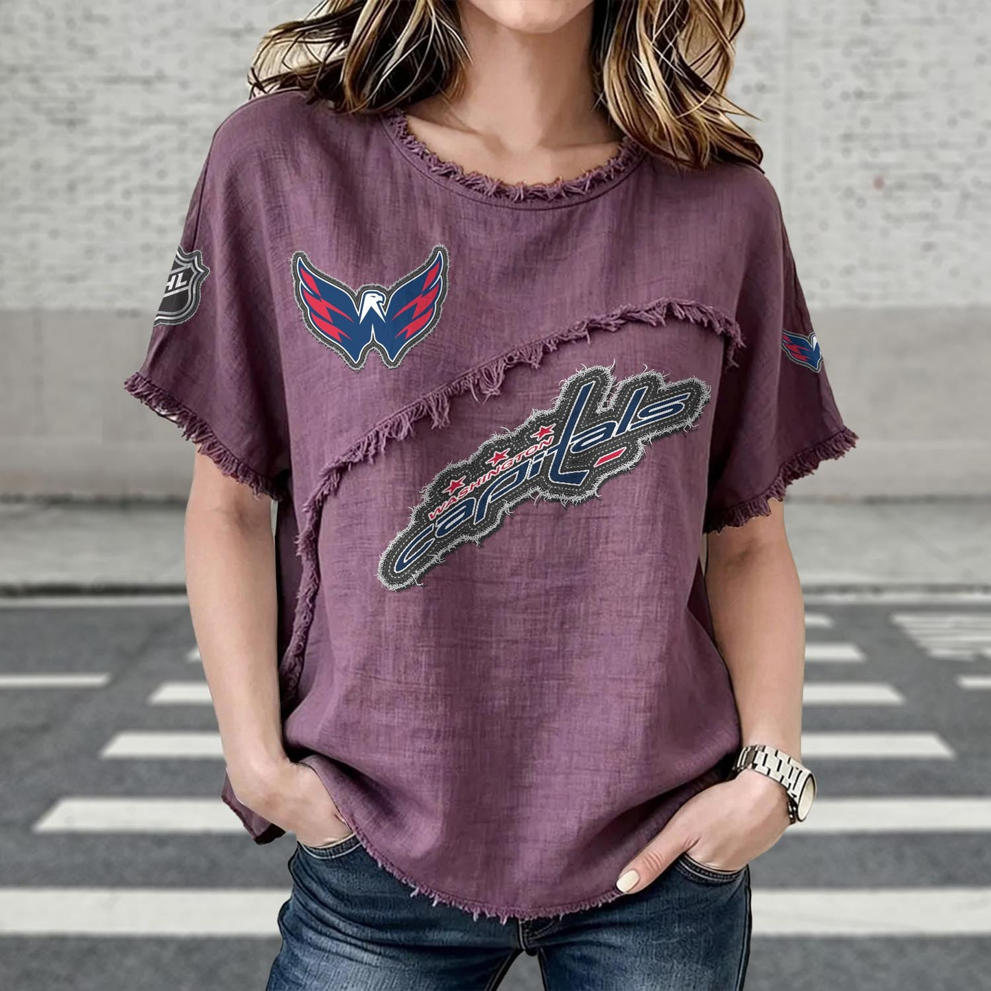 WSH x NHL Womenƒ??s Vintage O-Neck 2905 DatND DVT
