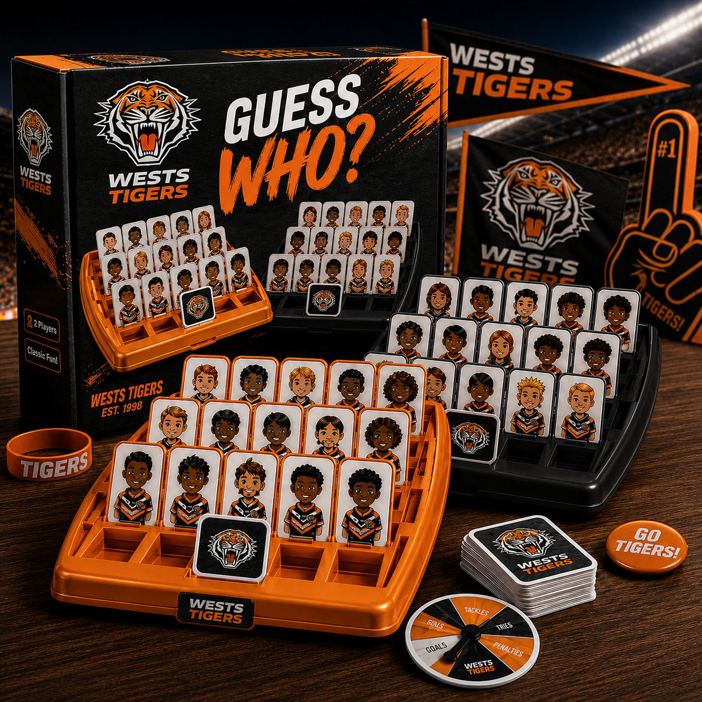 WST X NRL ELITE FAN GUESS WHO BOARD GAME COLLECTOR EDITION