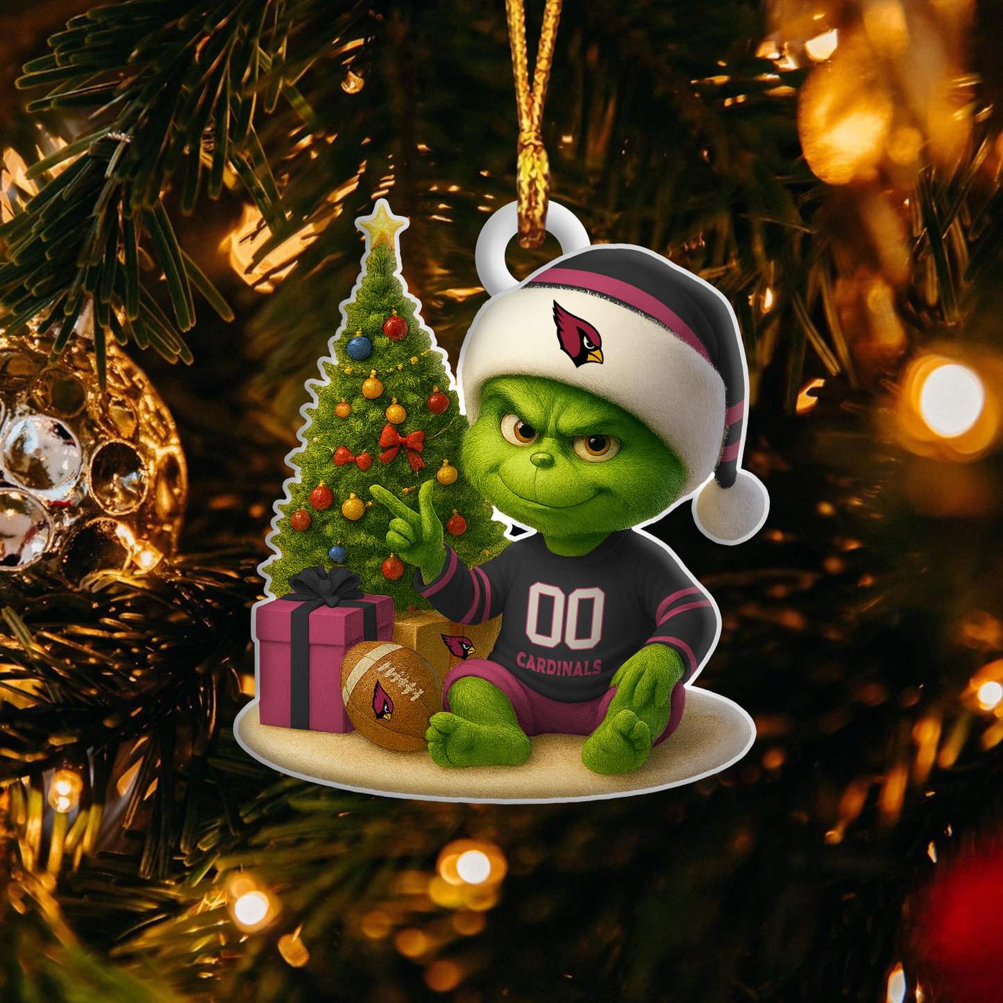 AC NFL x Grinch Premium Ornament DDT NTL