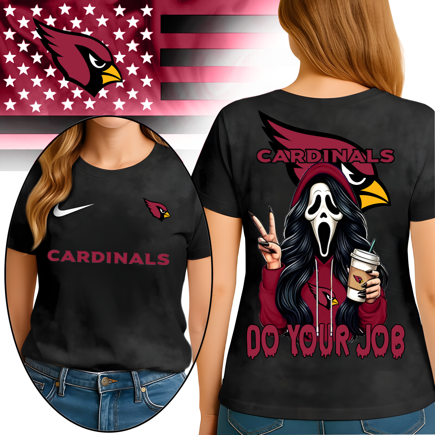 AC Premium NFL Ghostface 3D Shirt DDT HLPHUONG