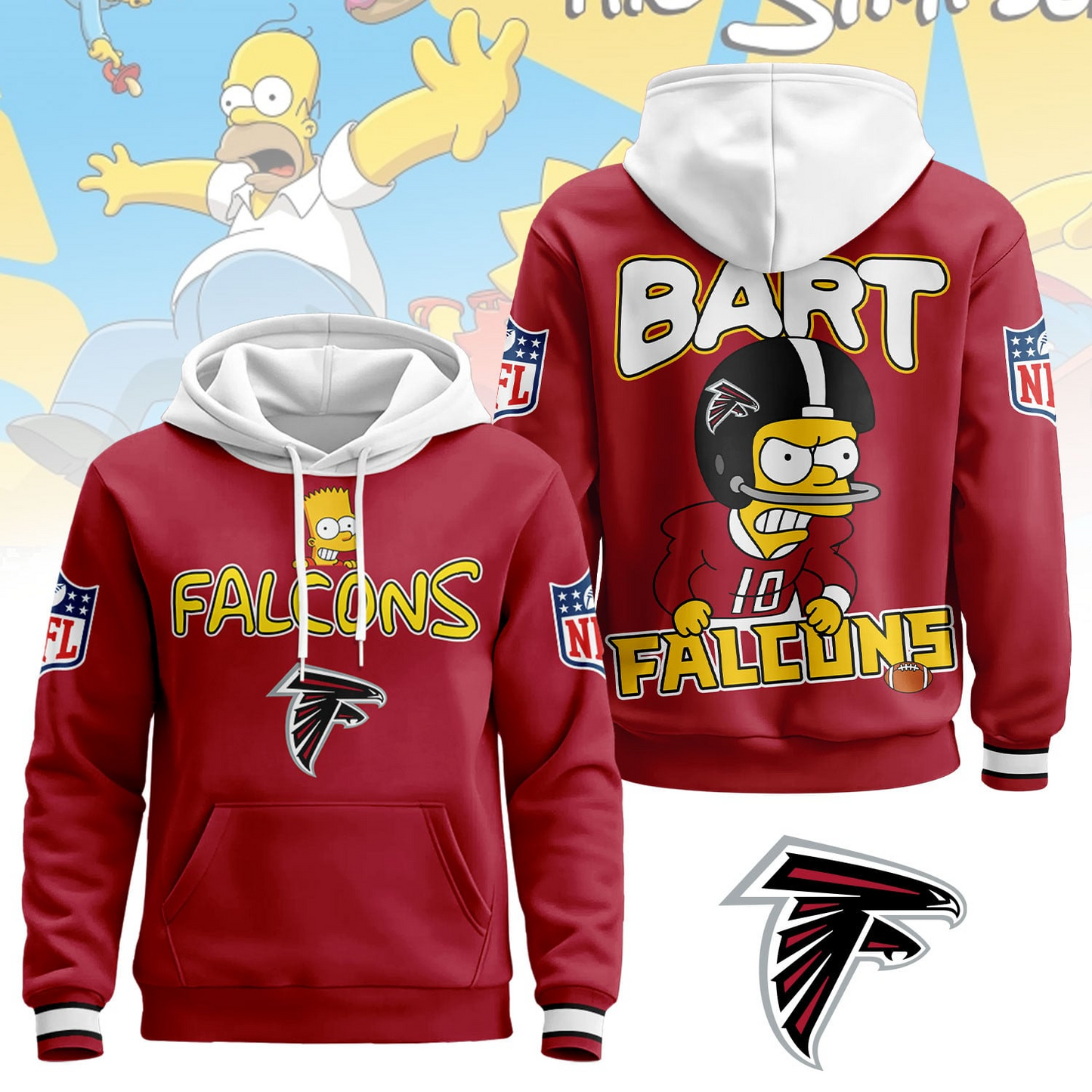 AF Premium NFL Bart Simpson Hoodie DDT NTL