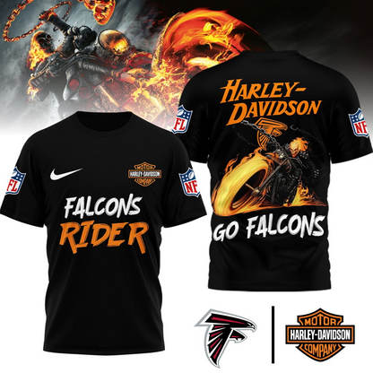 AF Premium NFL Ghost Rider Motorcycle 3D Shirt DDT CTND