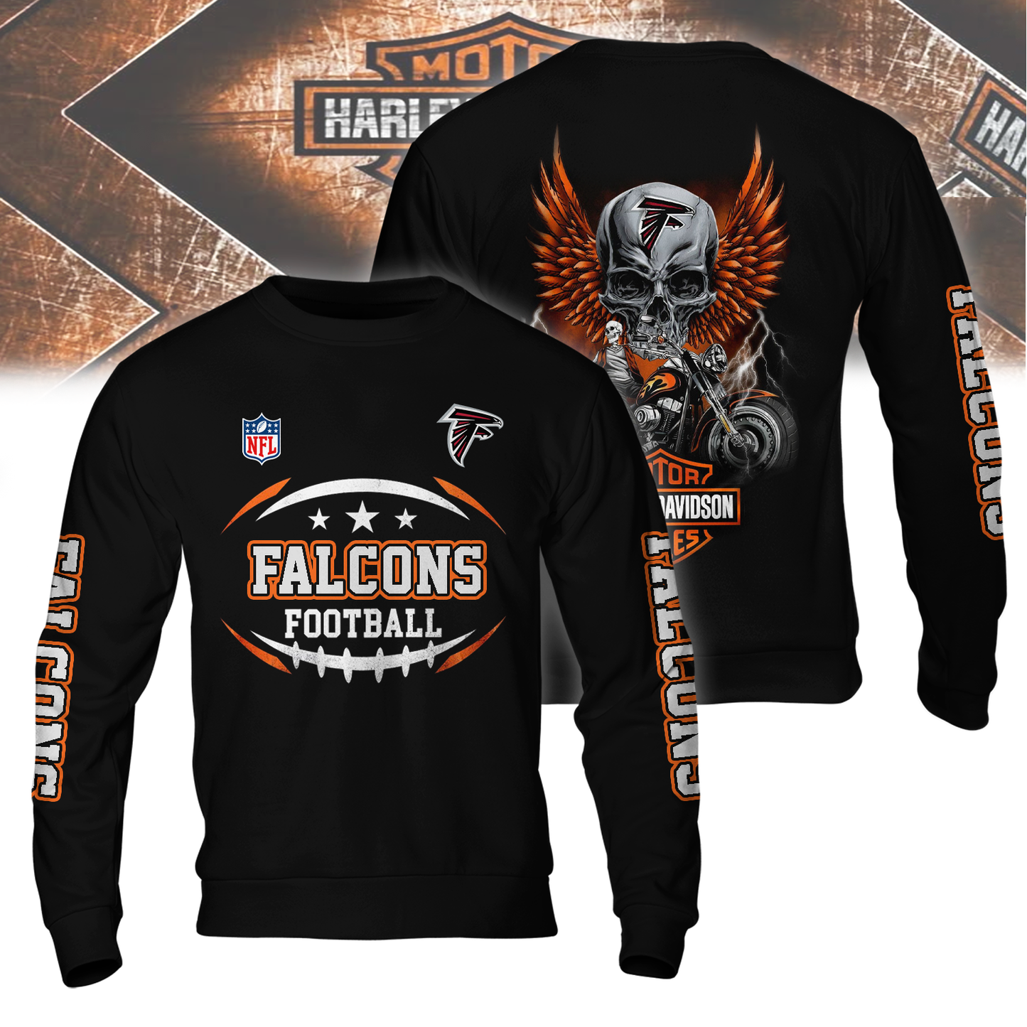 AF Premium NFL Motorcycle 3D Shirt DDT CTND