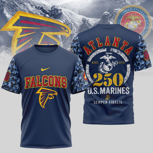 AF Premium U.S.M.C 250 Years Semper Fi 3D Shirt DDT TTV
