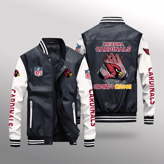 ARI x NFL Leather Bomber Jacket DATND TANTD