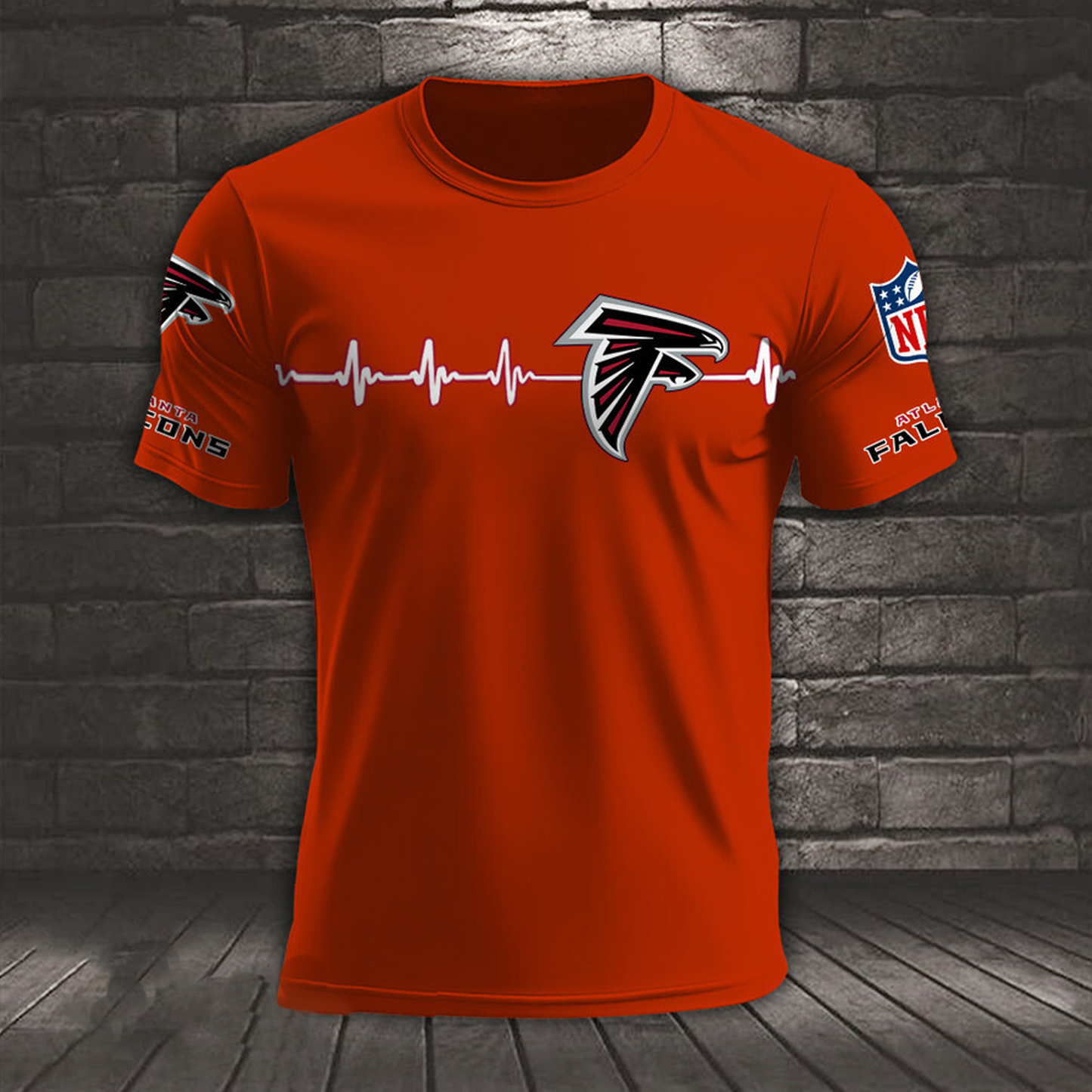 ATL x NFL Heart Rate Map Special 3D Shirt DatND ThuongNH