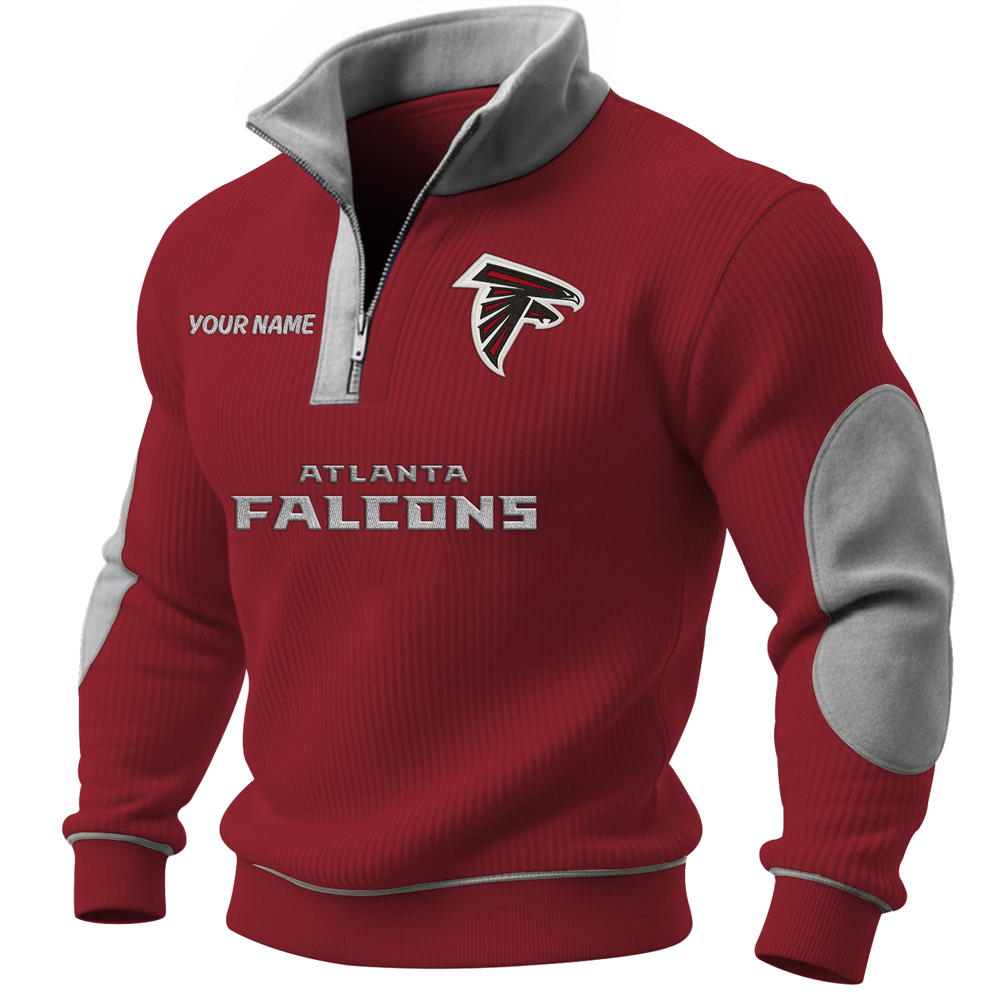ATL x NFL PREMIUM LONG ZIP POLO SHIRT DATND TANTD