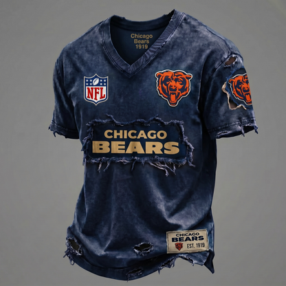 Bears NFL Premium V-Neck T-shirt Gift For Fans 0306 NAK DATND NHT