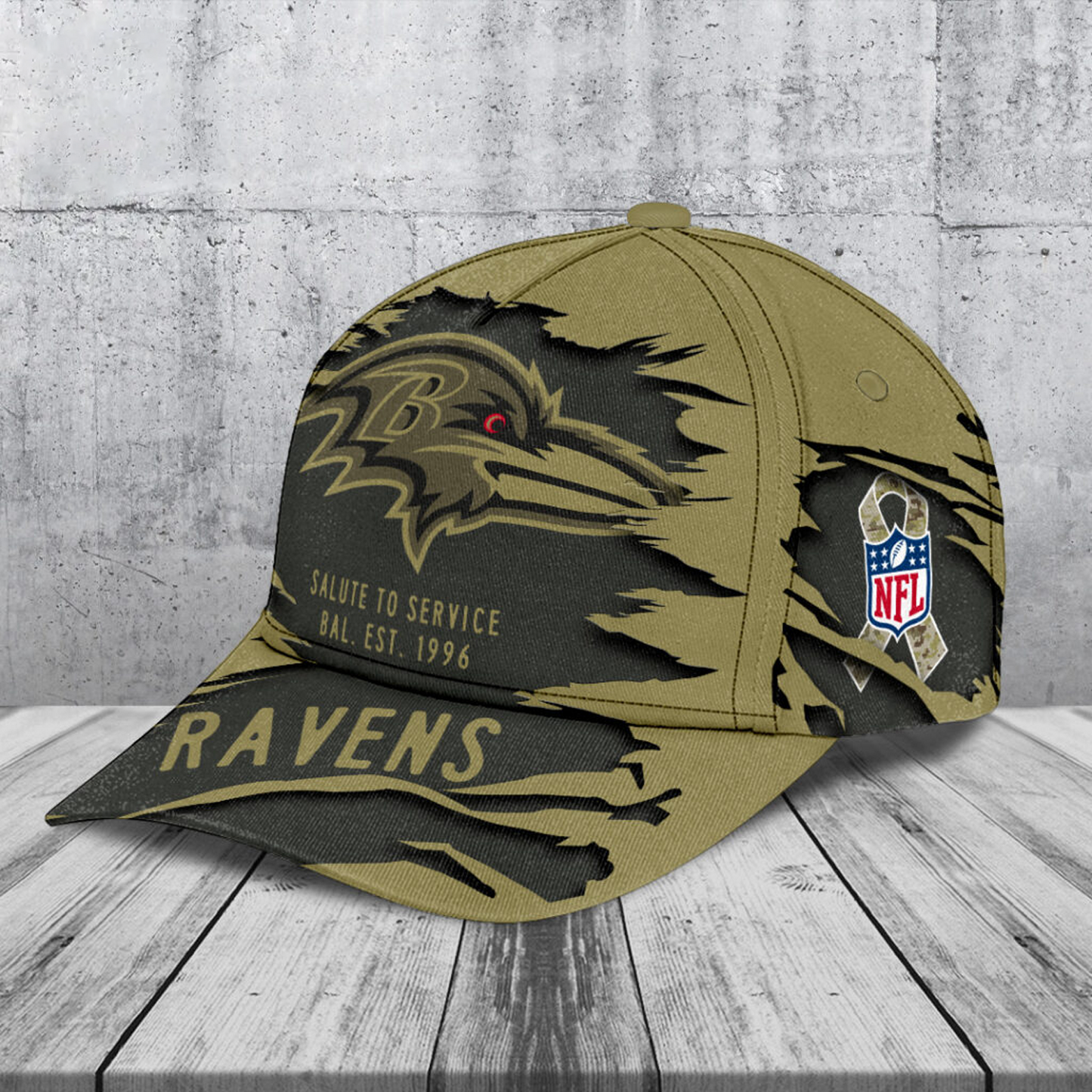 BAL x NFL 2025 Salute to Service Classic Cap DATND TANTD