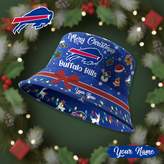 BB Premium NFL Merry Christmas Bucket Hat DDT CTND